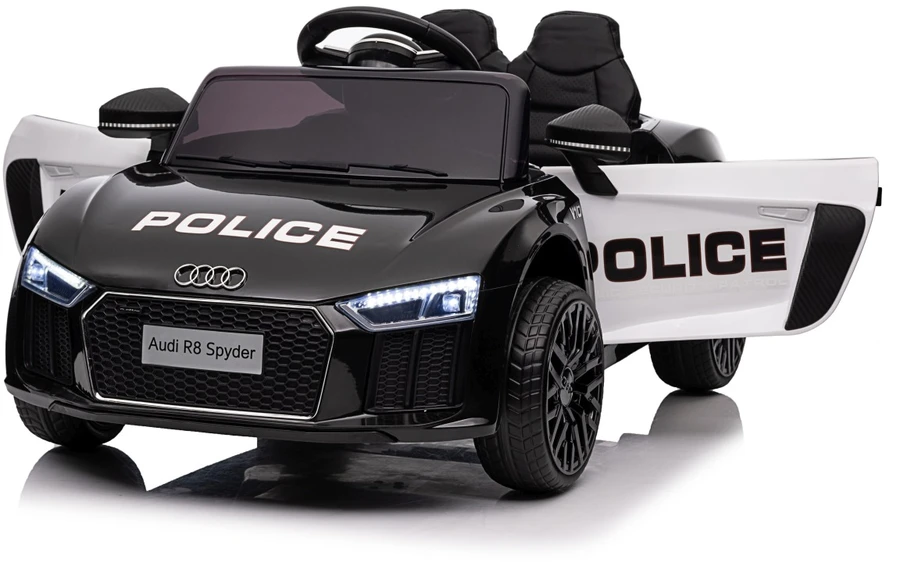 Elektromobilis Audi R8 Policja, Juodas