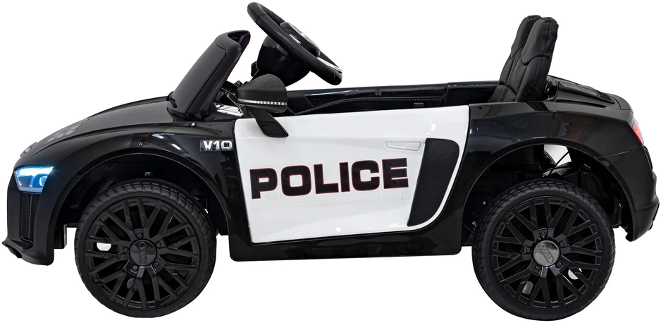 Elektromobilis Audi R8 Policja, Juodas