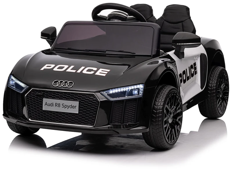 Elektromobilis Audi R8 Policja, Juodas
