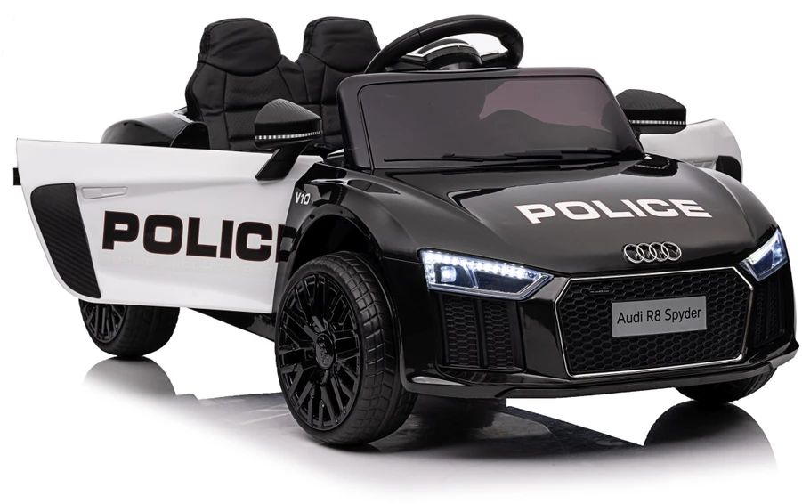 Elektromobilis Audi R8 Policja, Juodas