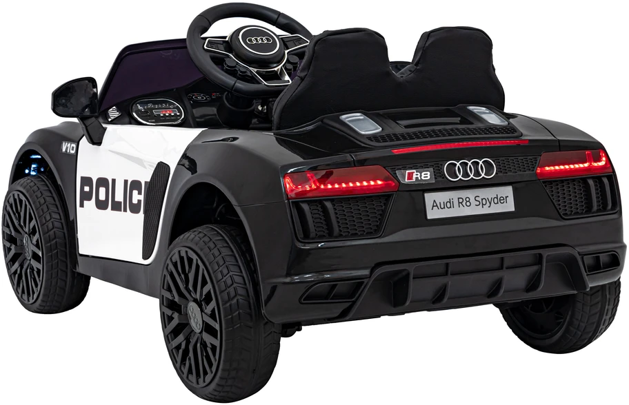 Elektromobilis Audi R8 Policja, Juodas