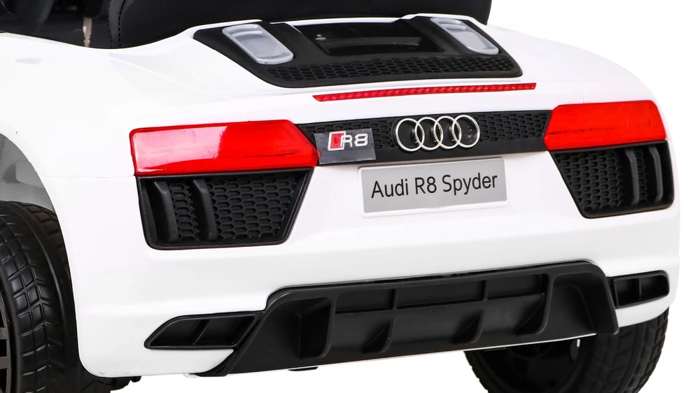 Ramiz Audi R8 na akumulator vaikams Baltas + Pilot + EVA + Wolny Start + MP3 LED