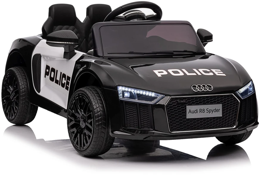 Elektromobilis Audi R8 Policja, Juodas