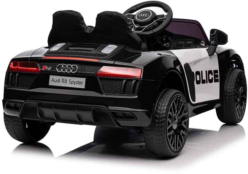 Elektromobilis Audi R8 Policja, Juodas