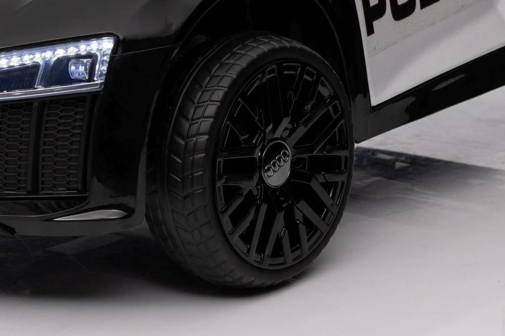 Elektromobilis Audi R8 Policja, Juodas