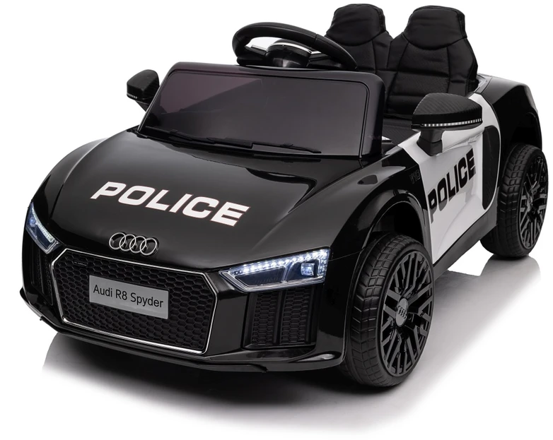 Elektromobilis Audi R8 Policja, Juodas
