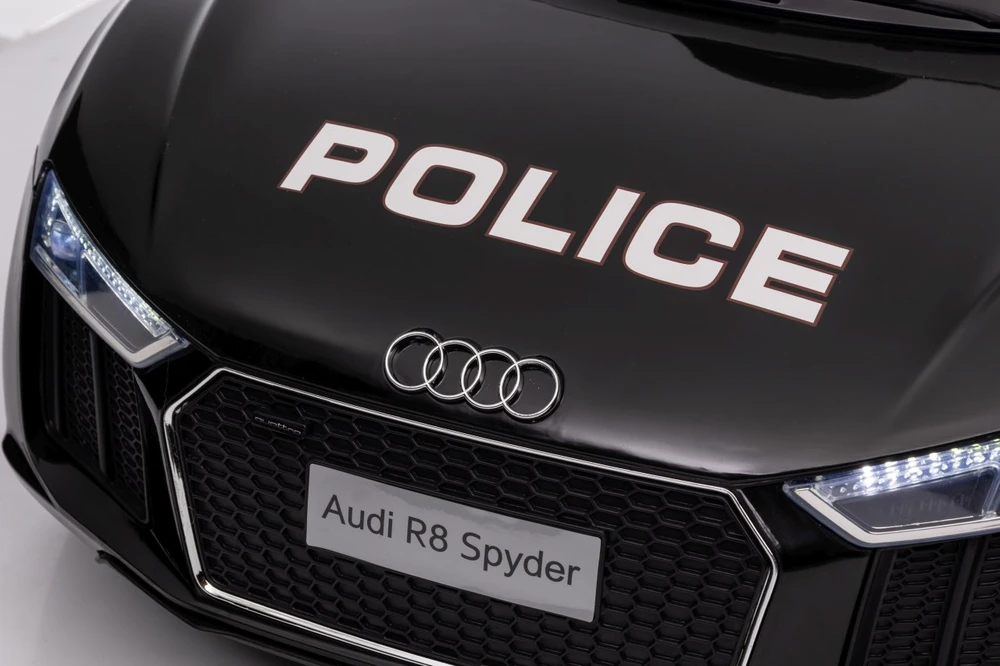 Elektromobilis Audi R8 Policja, Juodas