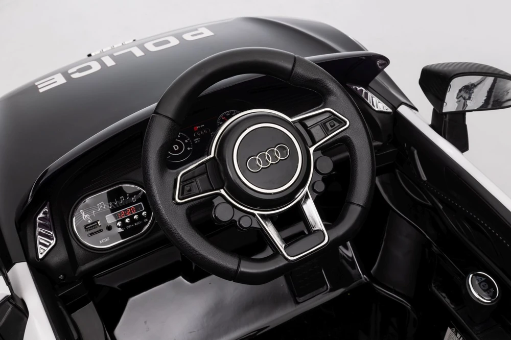 Elektromobilis Audi R8 Policja, Juodas