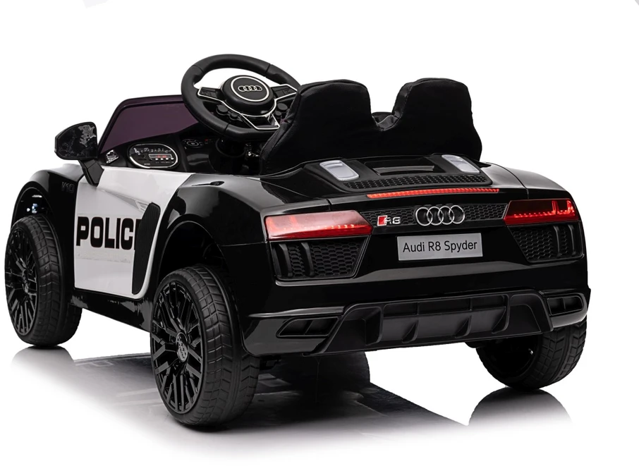 Elektromobilis Audi R8 Policja, Juodas