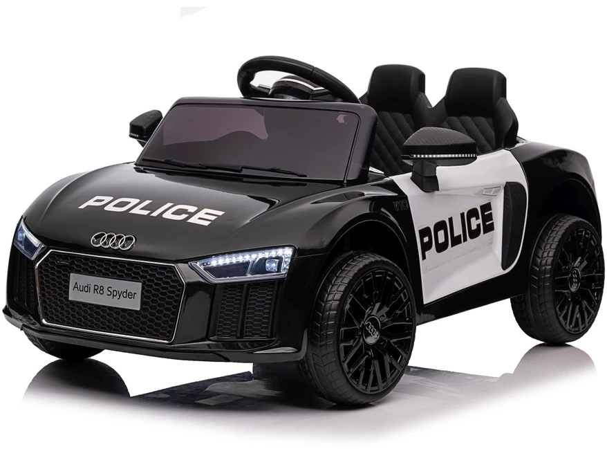 Elektromobilis Audi R8 Policja, Juodas