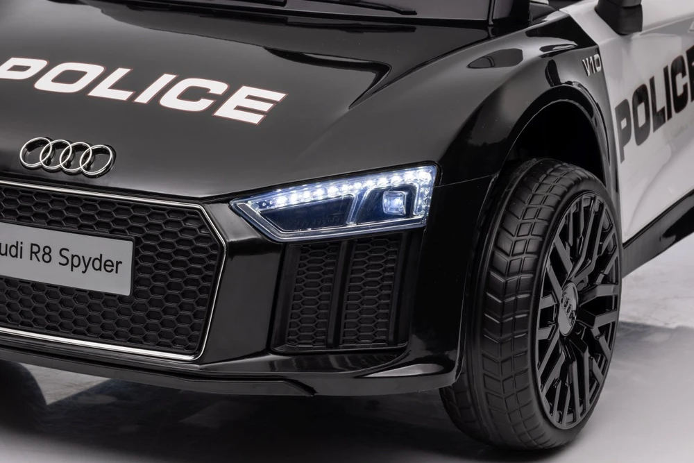 Elektromobilis Audi R8 Policja, Juodas