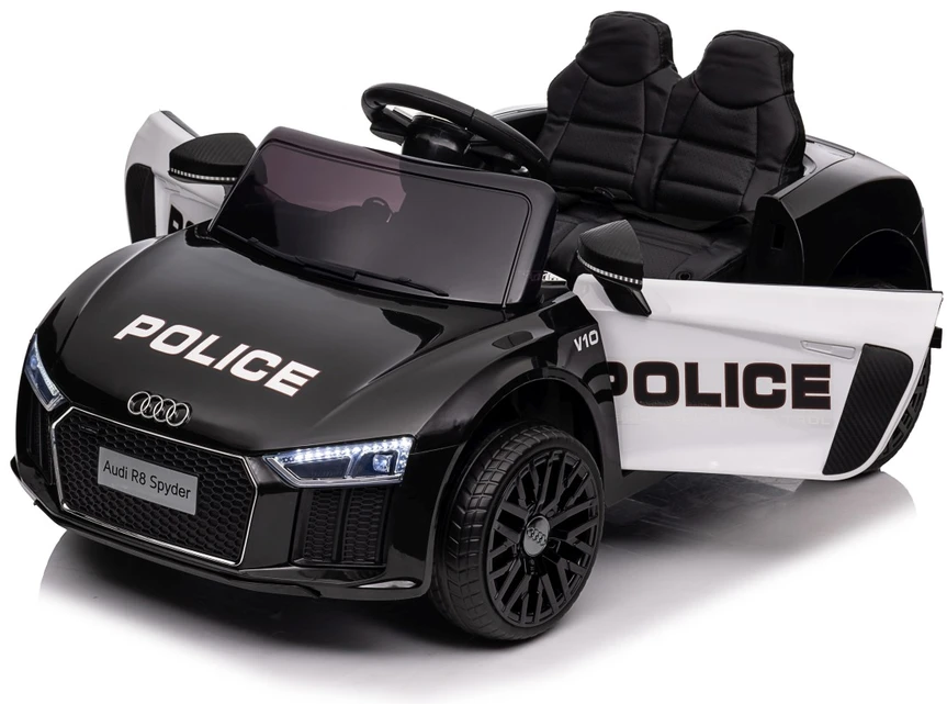Elektromobilis Audi R8 Policja, Juodas