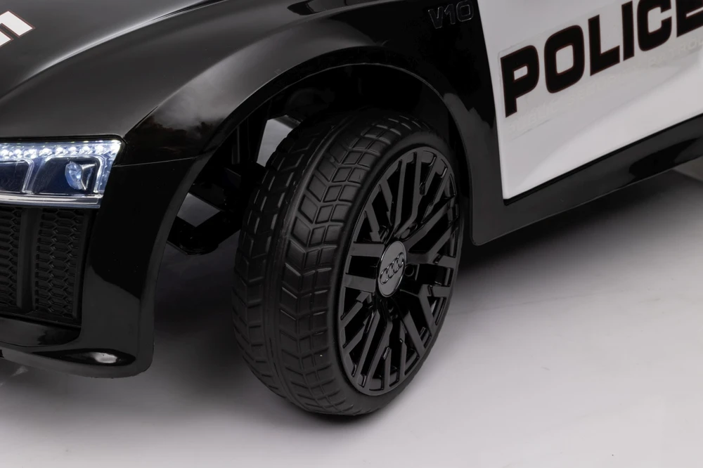 Elektromobilis Audi R8 Policja, Juodas