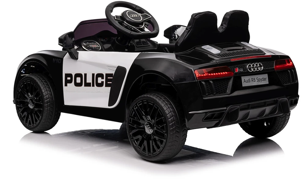 Elektromobilis Audi R8 Policja, Juodas