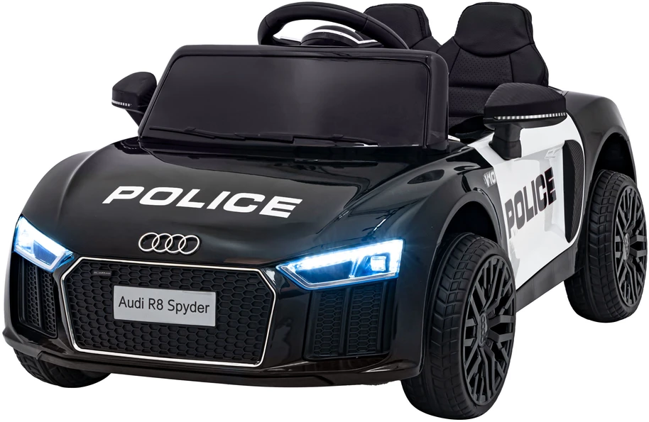 Elektromobilis Audi R8 Policja, Juodas
