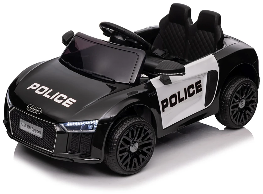 Elektromobilis Audi R8 Policja, Juodas