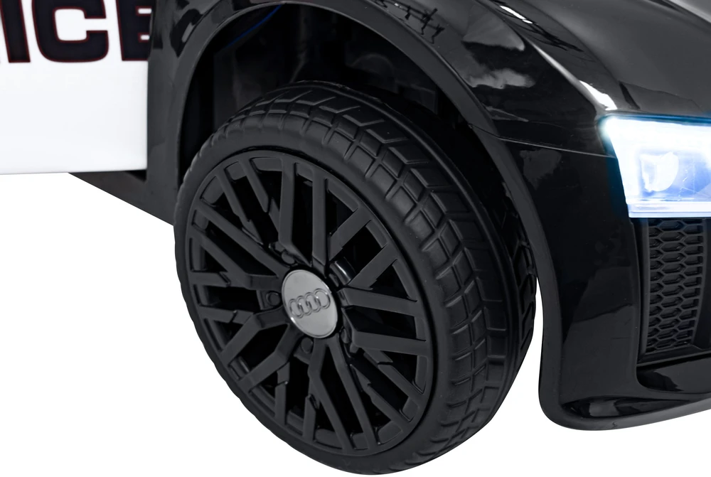 Elektromobilis Audi R8 Policja, Juodas