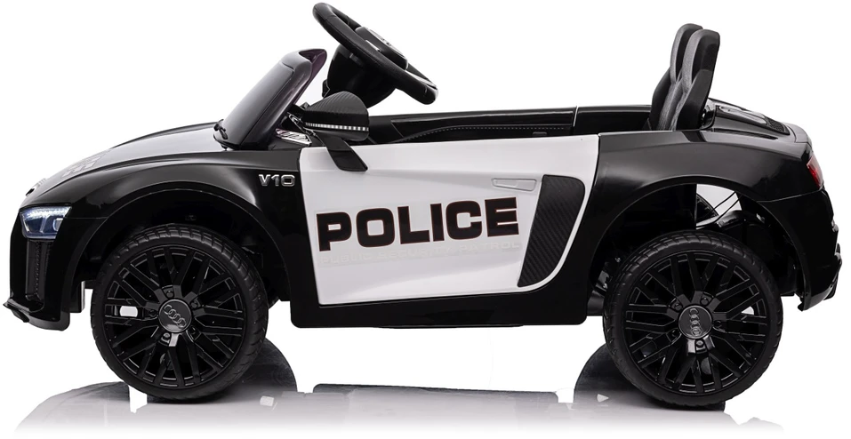Elektromobilis Audi R8 Policja, Juodas