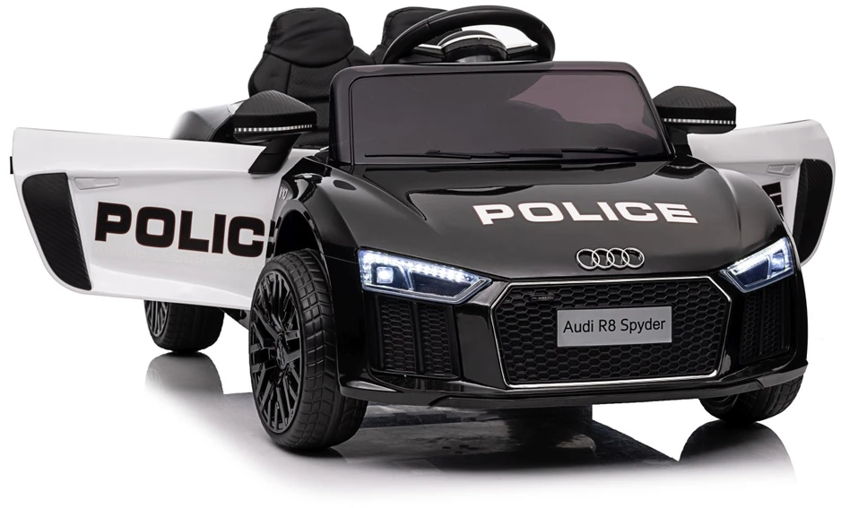 Elektromobilis Audi R8 Policja, Juodas