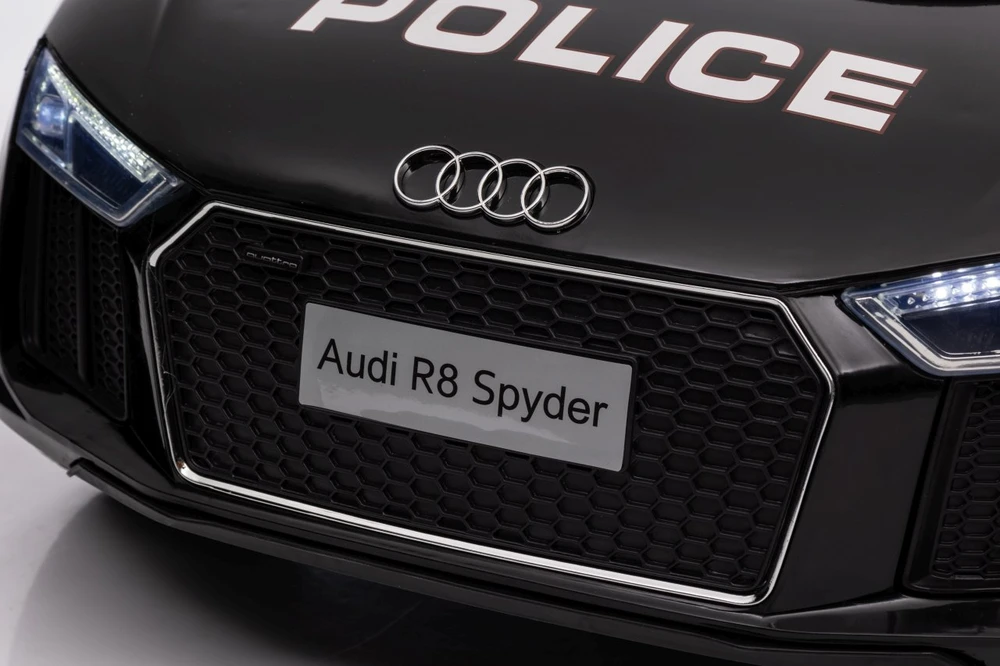 Elektromobilis Audi R8 Policja, Juodas