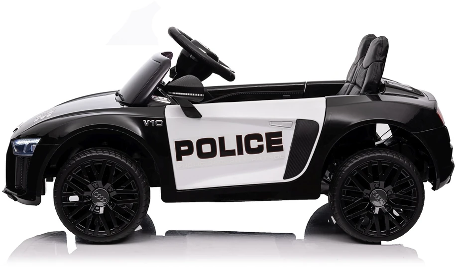 Elektromobilis Audi R8 Policja, Juodas