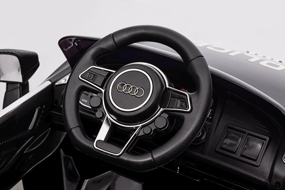 Elektromobilis Audi R8 Policja, Juodas
