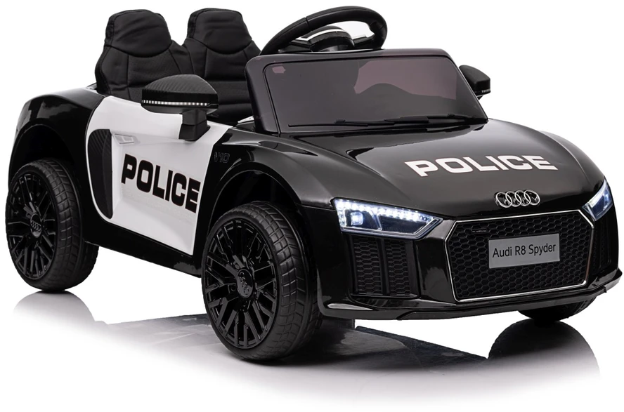 Elektromobilis Audi R8 Policja, Juodas