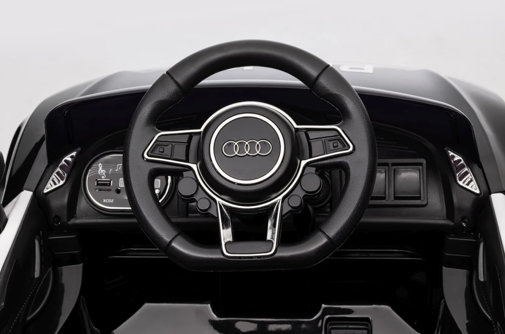 Elektromobilis Audi R8 Policja, Juodas