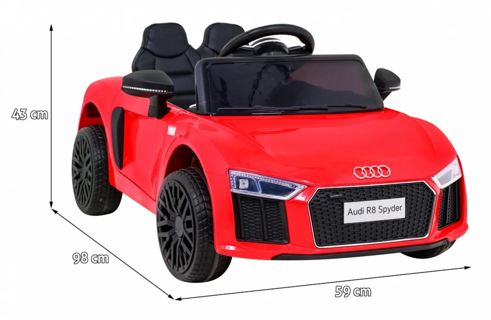 Ramiz Elektromobilis Audi R8, Raudona