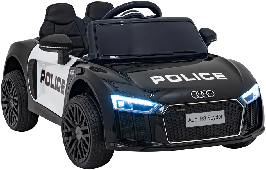 Elektromobilis Audi R8 Policja, Juodas