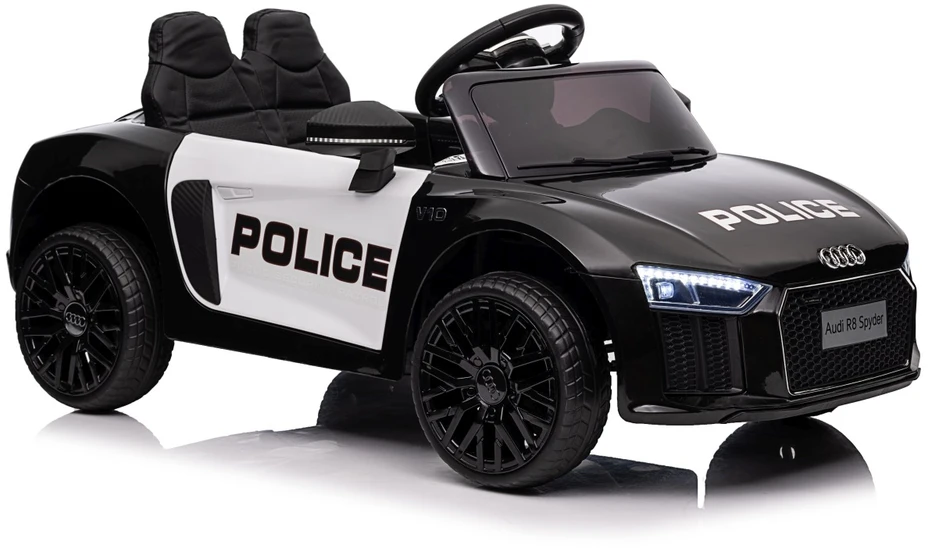 Elektromobilis Audi R8 Policja, Juodas
