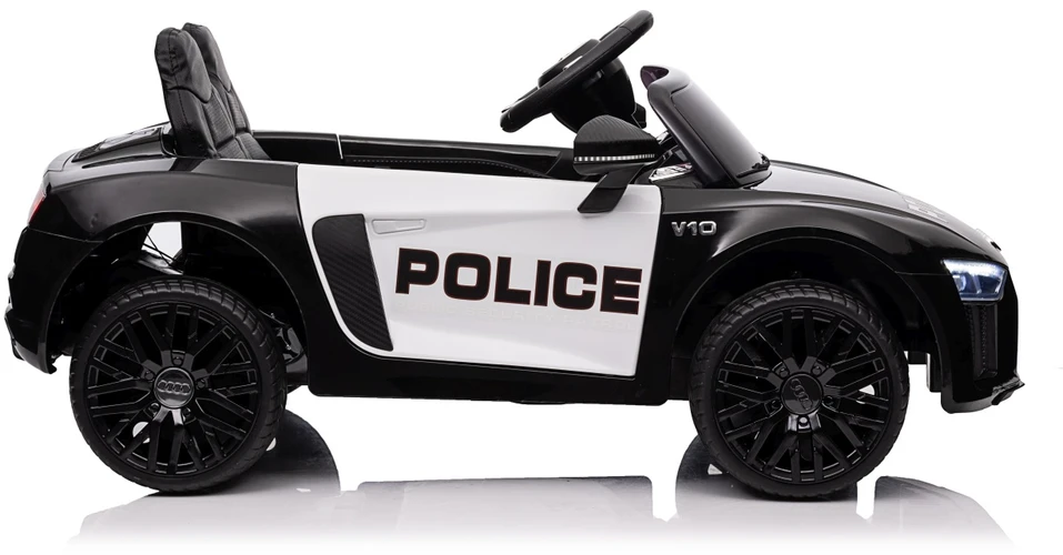 Elektromobilis Audi R8 Policja, Juodas