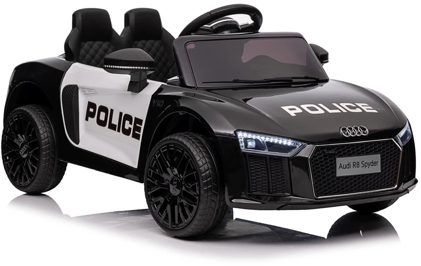 Elektromobilis Audi R8 Policja, Juodas