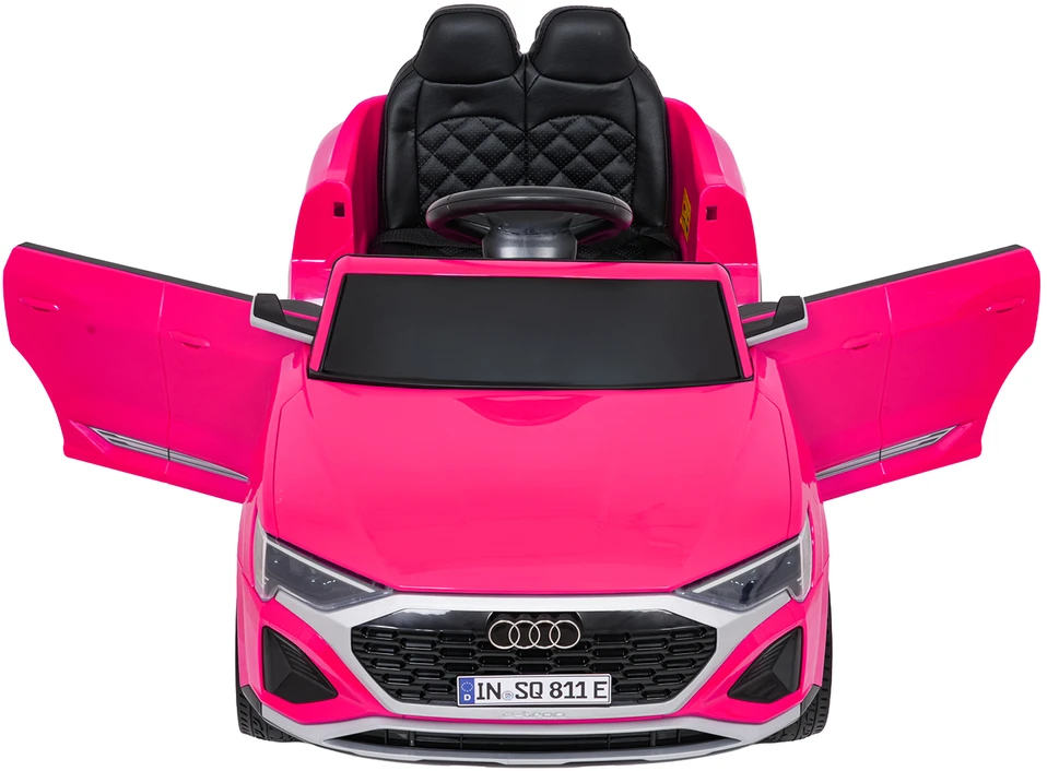 Vaikiškas Audi SQ8 elektrinis visureigis rožinis