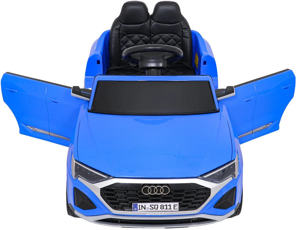 Vaikiškas Audi SQ8 mėlynas elektromobilis 12V