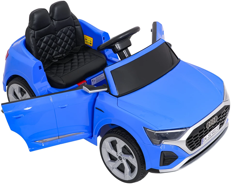 Vaikiškas Audi SQ8 mėlynas elektromobilis 12V