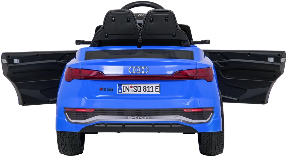Vaikiškas Audi SQ8 mėlynas elektromobilis 12V