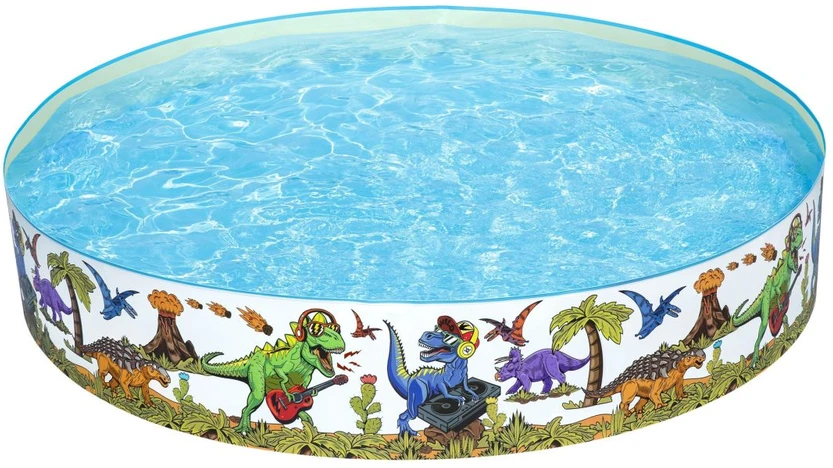 Baseinas BESTWAY 244x46cm vinilo + PVC dinozaurų vaikams 3+