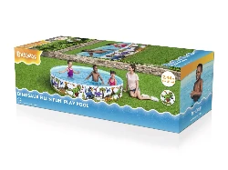 Baseinas BESTWAY 244x46cm vinilo + PVC dinozaurų vaikams 3+