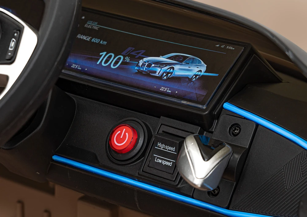 Elektrinė mašina vaikams BMW I4 aukso spalvos