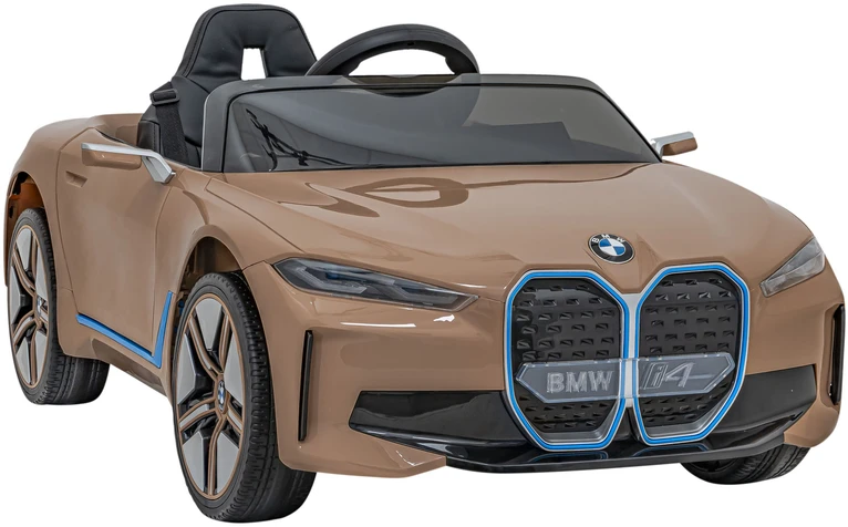 Elektrinė mašina vaikams BMW I4 aukso spalvos