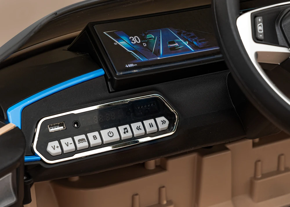 Elektrinė mašina vaikams BMW I4 aukso spalvos