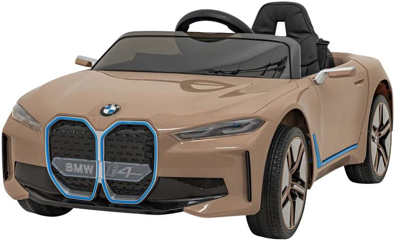 Elektrinė mašina vaikams BMW I4 aukso spalvos