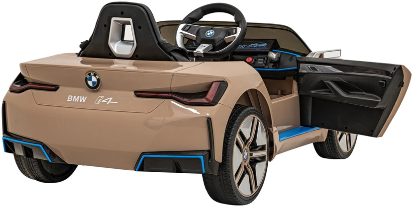Elektrinė mašina vaikams BMW I4 aukso spalvos