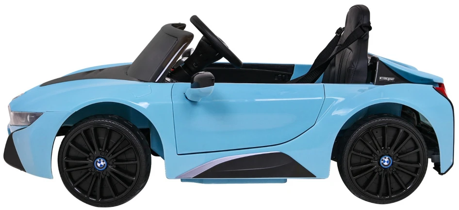 Ramiz Elektrinė mašina vaikams BMW I8 LIFT mėlynos spalvos