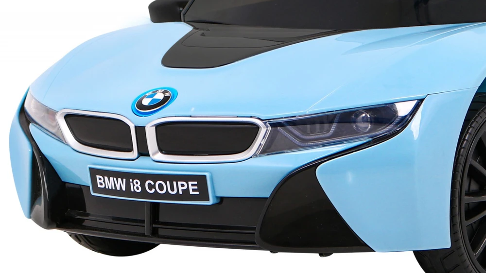 Ramiz Elektrinė mašina vaikams BMW I8 LIFT mėlynos spalvos