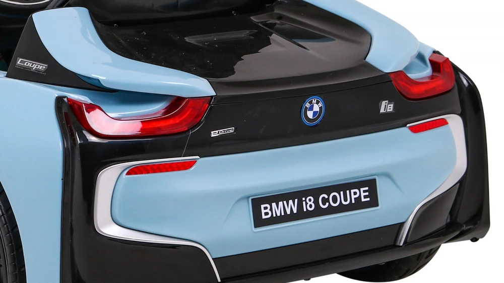 Ramiz Elektrinė mašina vaikams BMW I8 LIFT mėlynos spalvos