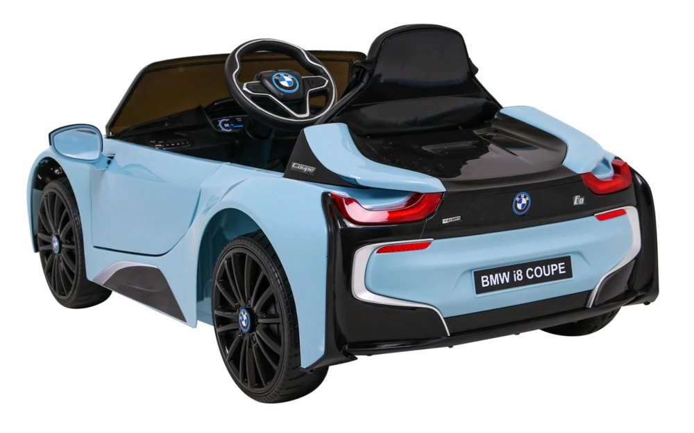 Ramiz Elektrinė mašina vaikams BMW I8 LIFT mėlynos spalvos