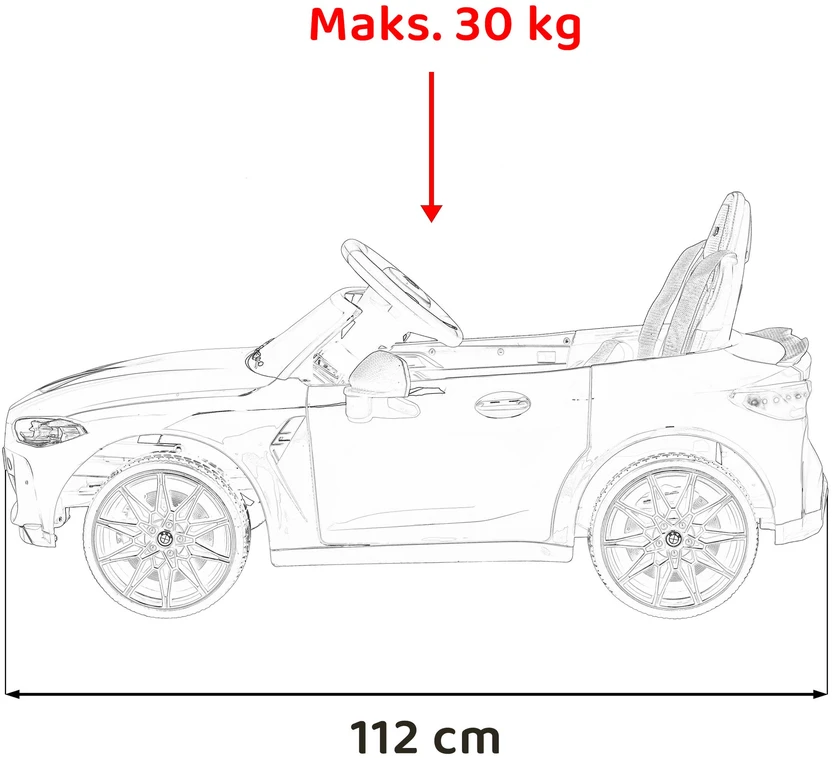 Triton Mėlyna Elektromobilis vaikams BMW M4 Mėlyna