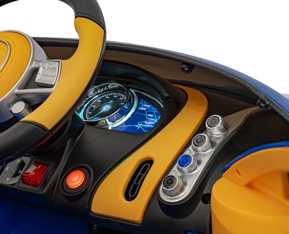 Ramiz Mėlyna Elektromobilis Bugatti Chiron, Mėlyna